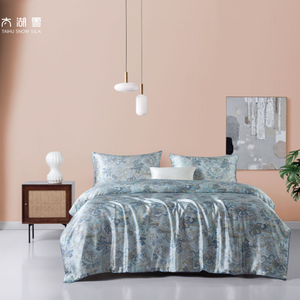 Großhandel Luxus-Öko-Tex-zertifizierte Luxus-Seidensatin-Bettwäsche Bettdecke aus reiner Maulbeerseide