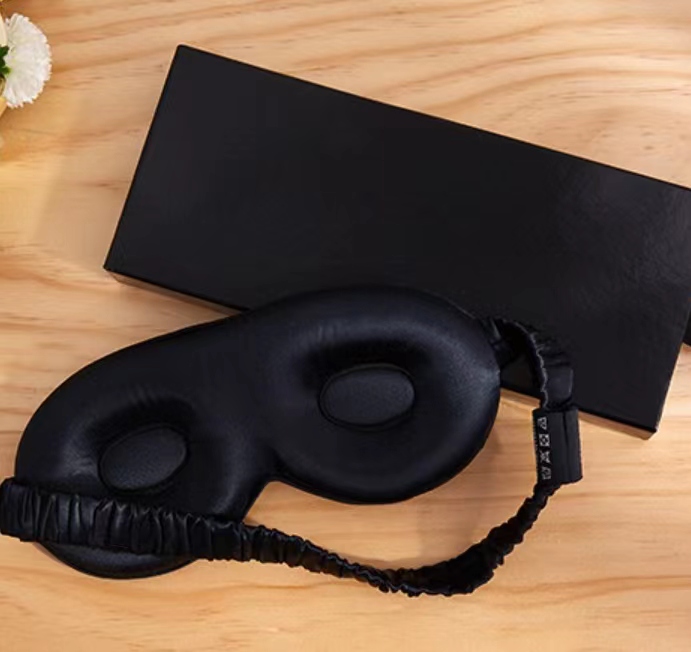Großhandel mit gewichteter 3D-Augenmaske aus Seide mit Gummiband
